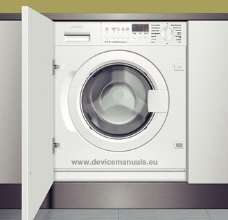 Siemens manual washing machine