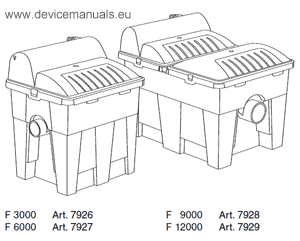UVC-pond filter F 3000 / F 6000 / F 9000 / F 12000 – Gardena