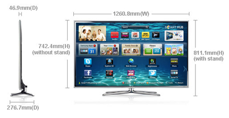 Samsung 55″ ES6800 Series 6 SMART 3D Full HD Manual download – User guide