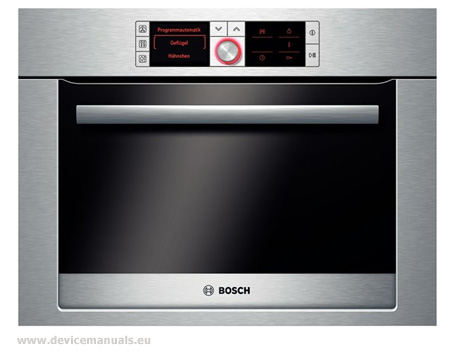 Bosch HBC36D754B Logixx Combination steam oven manual