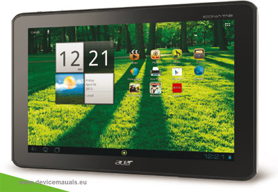 Tablet Acer Iconia A700, A701 user manual