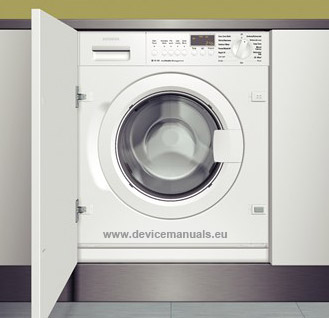 WI14S440GB – Siemens washing machine IQ 500 – user manual