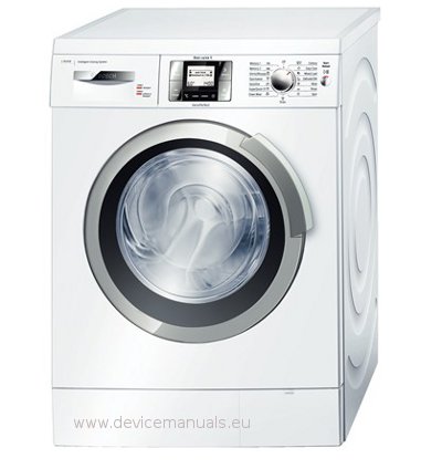 Washing Machine Bosch Was28840gb User Manualuser Manual User